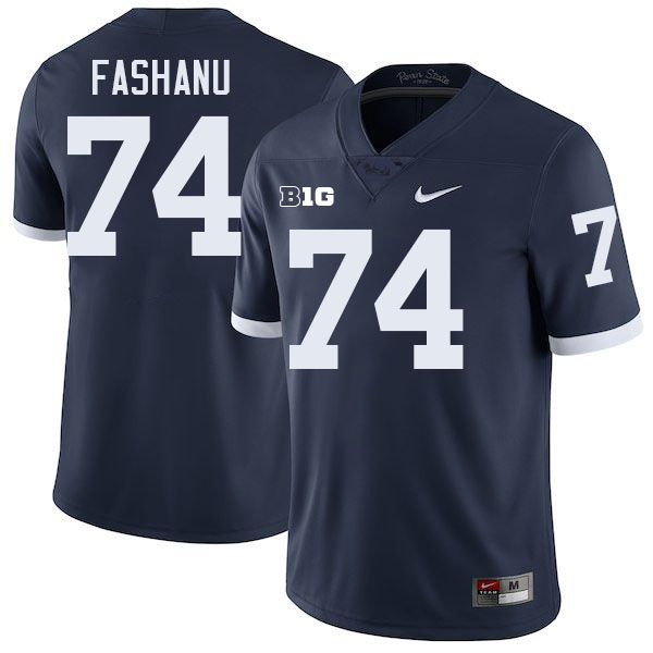 Olu Fashanu Penn State Jersey,PSU Nittany Lions #74 Olu Fashanu Football Uniforms-Retro